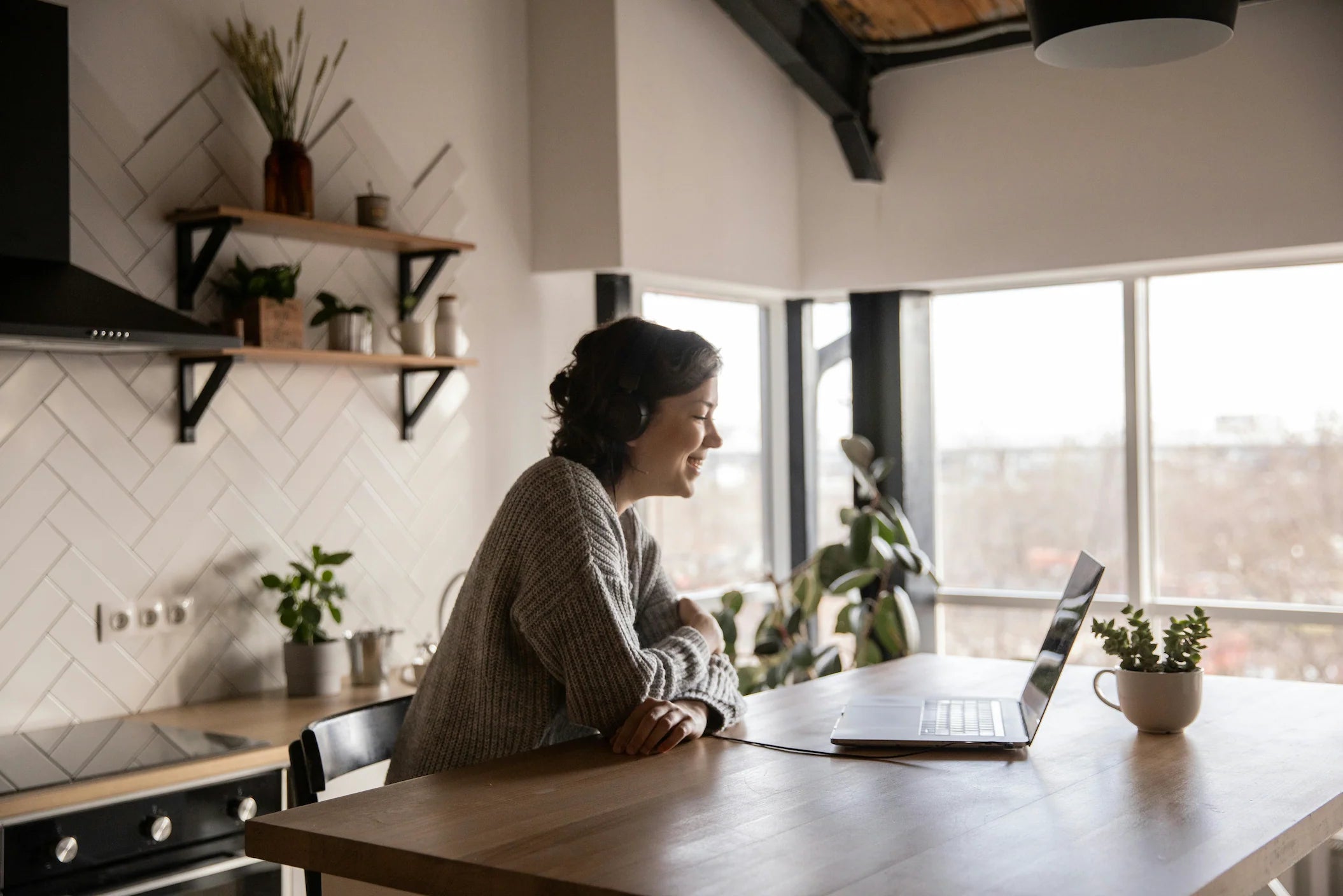 A quiet moment at the kitchen table, from The Health Institute’s website